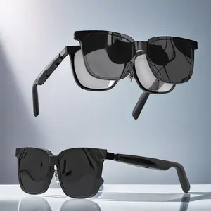 Fashion Music Sunglasses Smart Glasses UV Protection 2-In-1 Wireless Music Sunglasses Touch Control Listen to Songs Call Summer Cool Gift Wearable Smart Glasses Multifunctional Smart Glasses