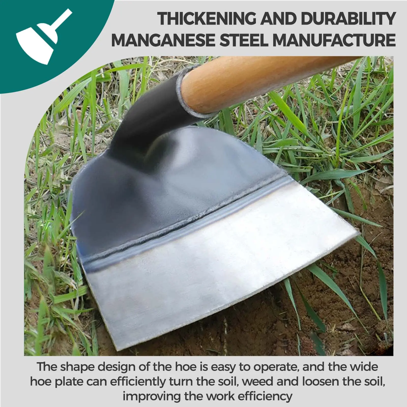 Manganese Steel Hand Hoe, a Replacement Hand Hoe, Used for Gardening, Agricultural Farming And Weeding Tools-wk