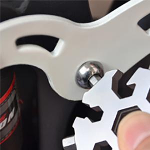 18-in-1 Snowflake Multi Tool,Function Stainless Steel Bottle Opener/Wrench, Flat Cross Screwdriver Kit Snowflake, Outdoor Durable and PortableGreat Gift for Mens (silvery)