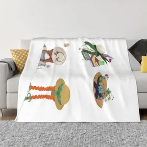 Anne Of Green Gables Flannel Blanket Ultra Soft Cozy Warm Bedroom Living Room Couch Sofa Picnic Travel Throw Cover Decor Decorative Throw Perfect Birthday Gift Christmas Gift for Classic Literature Fans Adults Viral Trending Rustic Aesthetic Style