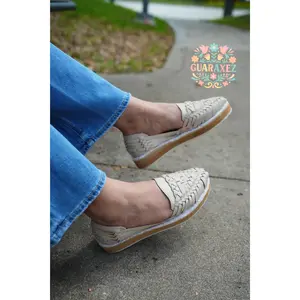 Holly Borrego Huarache Flats - Comfortable Women's Flatform Footwear, Soft Leather Material, Ideal for Walking and Running