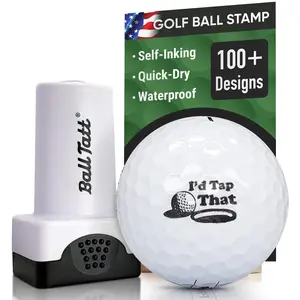 Ball Tatt - Golf Ball Stamp, Self-Inking Quick-Dry Golf Ball Stamper, Ball Marking Tool to Identify Golf Balls, Ideal Golfer Gift for Men & Women (Golf)