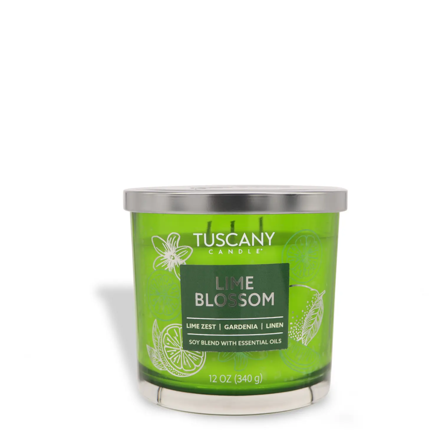 Lime Blossom: Linen Scented Jar Candle (12 oz) — Painters' Palette Collection