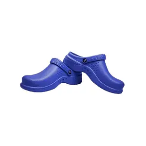 Natural Uniforms Ultralite Women's Clogs with Strap (Size 9, Royal Blue)