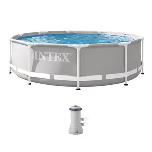 Intex 26701EH 10ft x 30in Prism Frame Above Ground Swimming Pool with Pump