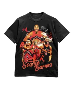 Scottie Barnes-NBA Rookie of The Year T-Shirt, Basketball T-Shirt, Unisex, Vintage Graphics, Men's Clothing, Crew Neck, Trendy Clothing, Gift for Friends, Street Style Street, Multi-color models from Size S to XL, Tiktok Shop Shortsleeve Casual