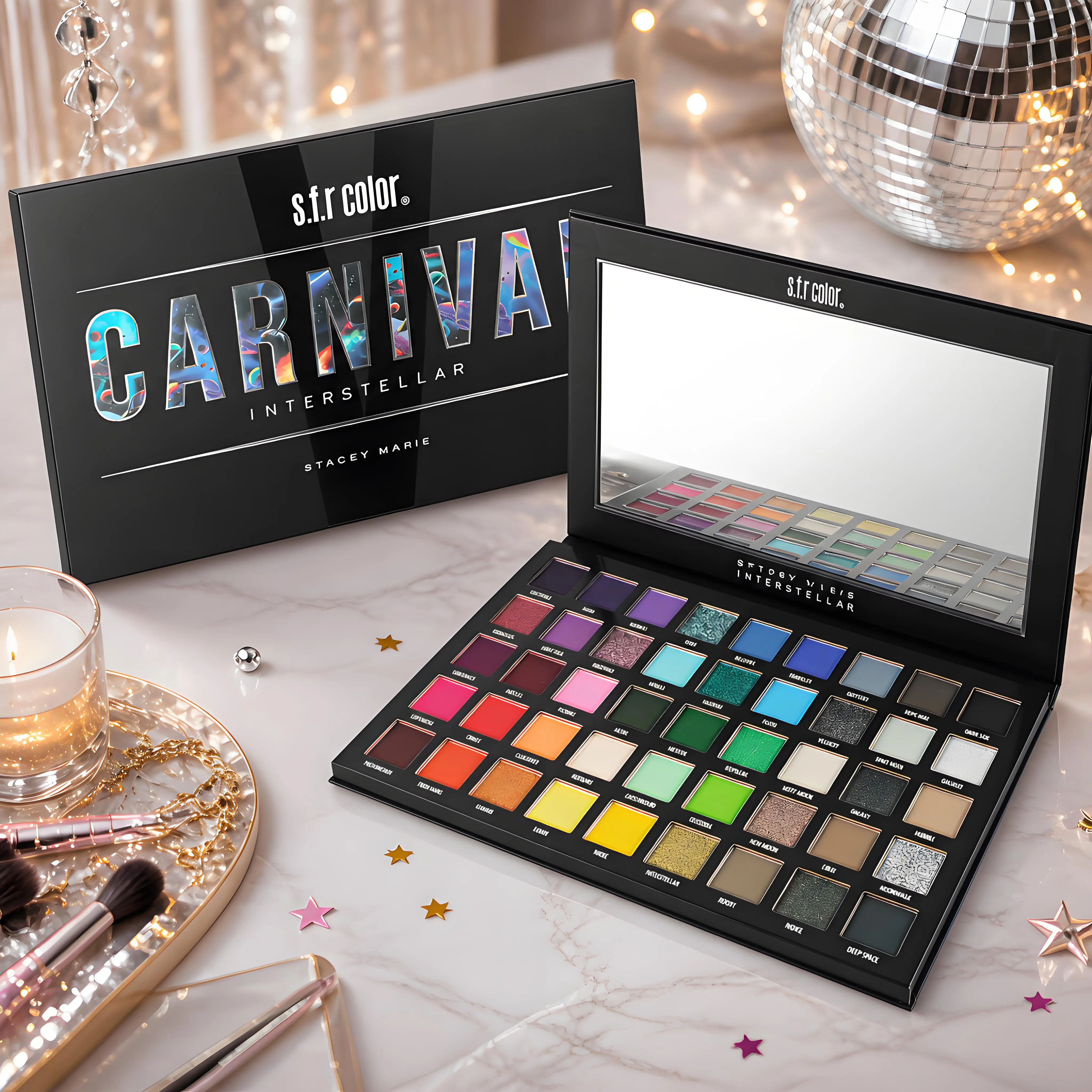 45Color Smoky Eyeshadow Palette, Highly Pigmented with a Pearlescent Cream Texture for Easy Blending. Long-lasting and Smudge-proof, Beginner-friendly. Suitable for Daily Wear, Smoky Looks, and Bridal Makeup. The Perfect Mother's Day Gift