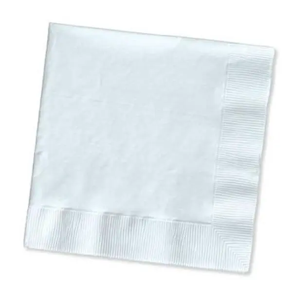 Group 0.25 Dinner 3-Ply Fold Napkins, White - 25 per Case - Case of 10