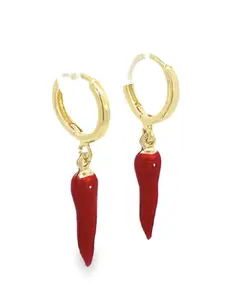 Chili Pepper Hoop Earrings