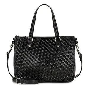 Patricia Nash Brenna Woven Leather Satchel