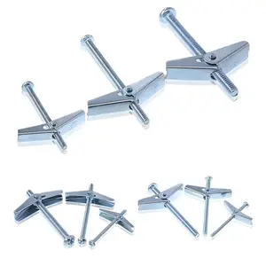 10-20 Pcs 1/4 3/16 1/8 Inch Toggle Bolt and Wing Nut Kit for Hanging Heavy Items on Drywall
