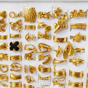 3 PCS ,Gold Ring Set | Adjustable Stackable Rings | Waterproof Minimalist Jewelry