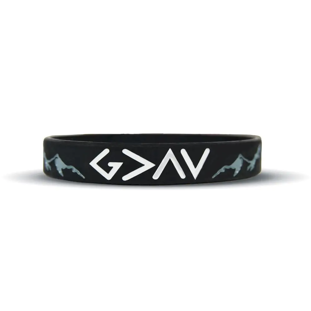 God Is Greater Than The Highs and Lows Wristband God Is Greater Than The Highs and Lows Wristband