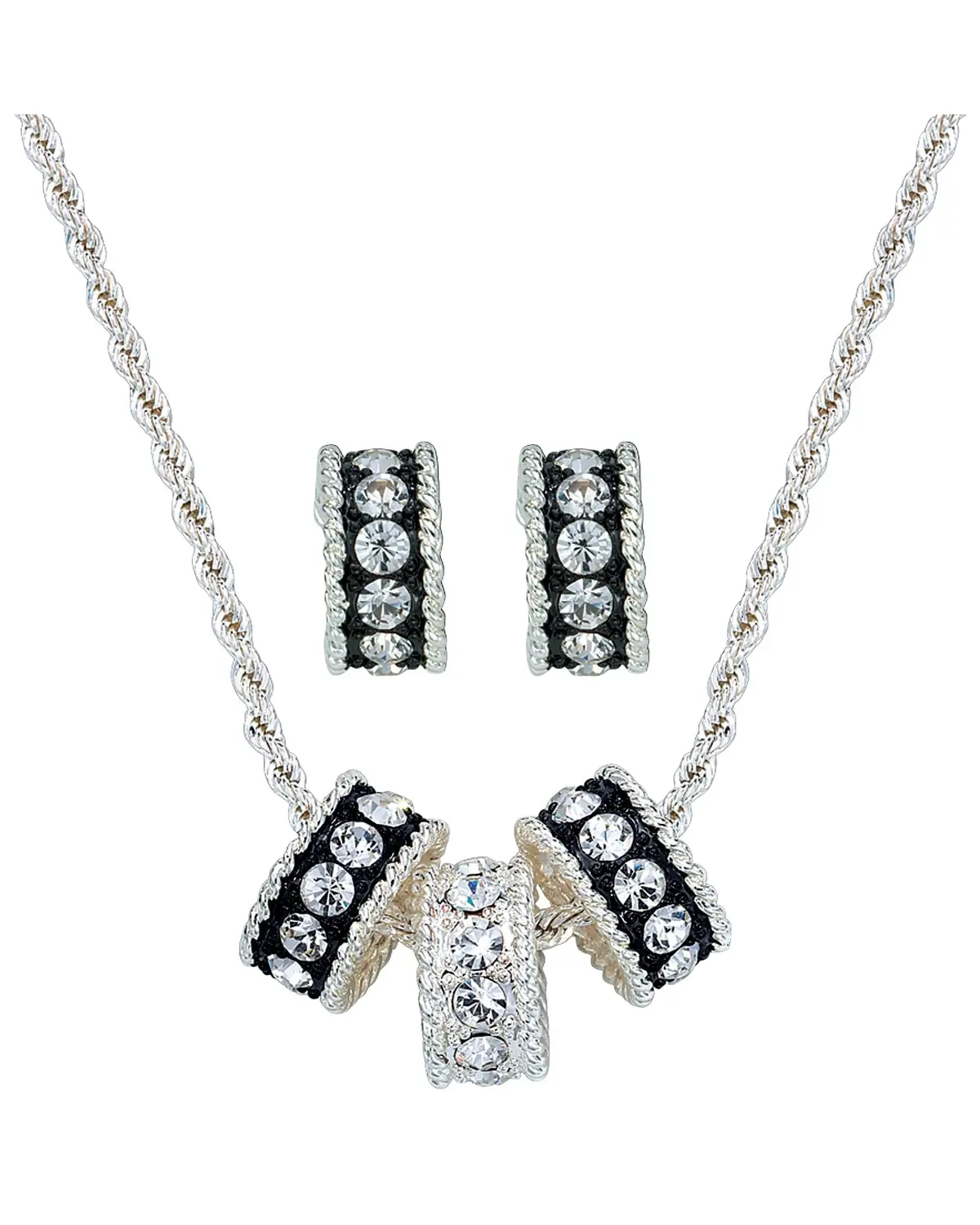 Montana Silversmiths Women's Women'S Triple Rings Jewelry Set 2 Piece - Js1032