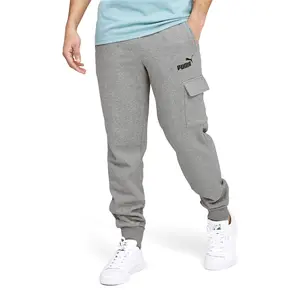 PUMA Mens Essentials Cargo Pants Casual Pockets - Grey