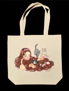 Popkiller Artist Series Cogumeli Kitty Pool Tote Bag
