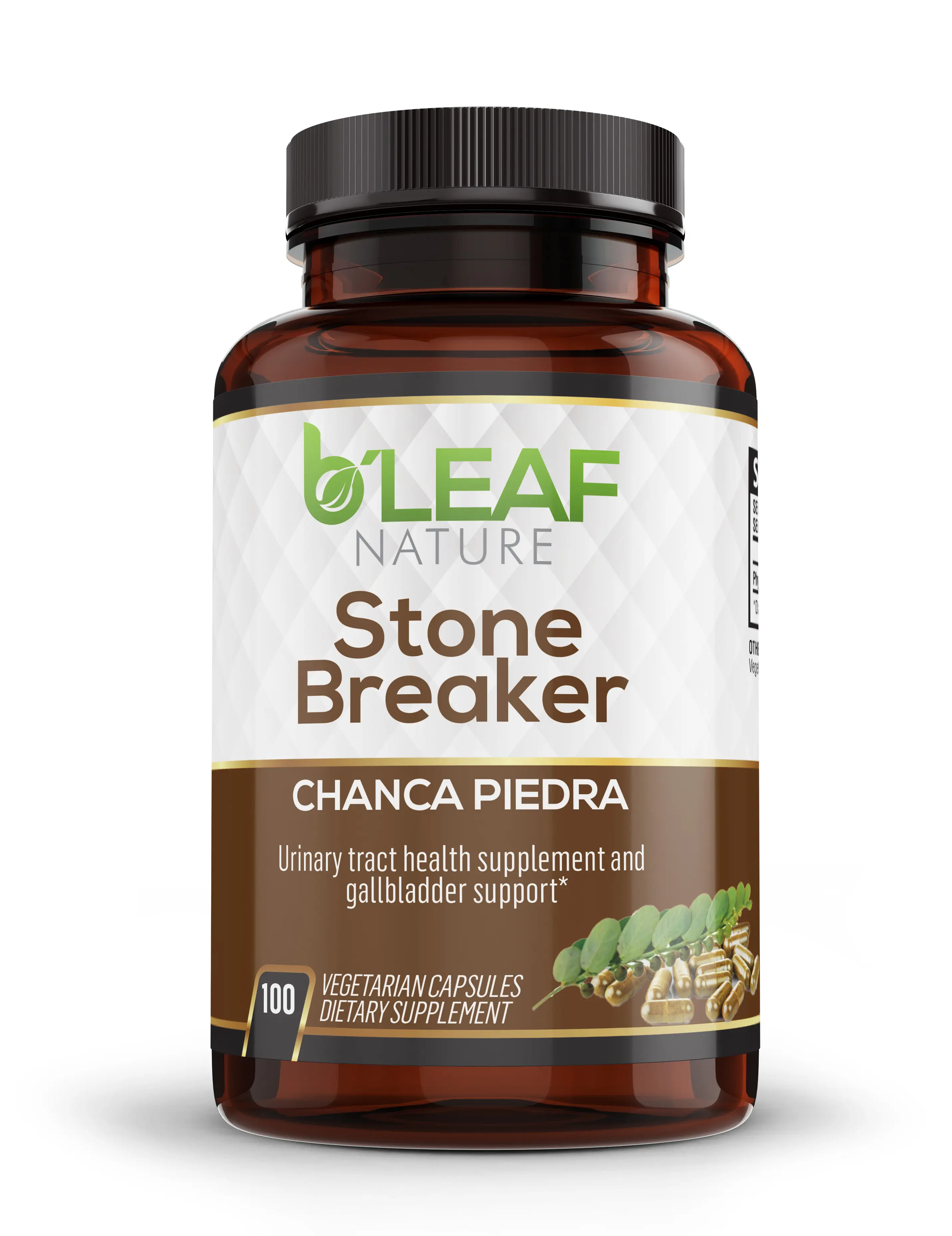 Stone Breaker Chanca Piedra (Phyllanthus Niruri Extract) - Urinary tract health support - 100 capsules - vegetarian caps