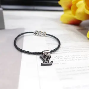 Pre-owned Louis Vuitton Black Monogram Coated Canvas Bracelet T10237648