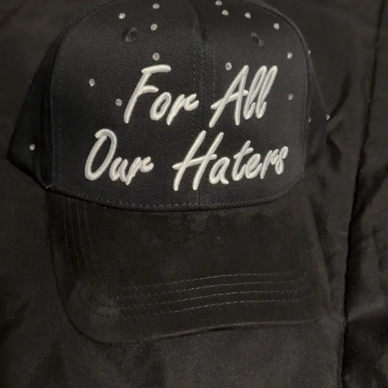 Unisex Fit "For All Our Haters" Hat, Casual Daily Wear Fashion Accessory with Stylish Look for Everyday Use