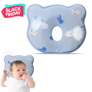 Soft and Breathable Baby Pillow with Memory Foam and Bear Design Breathable Bedding Set Ideal for Infants