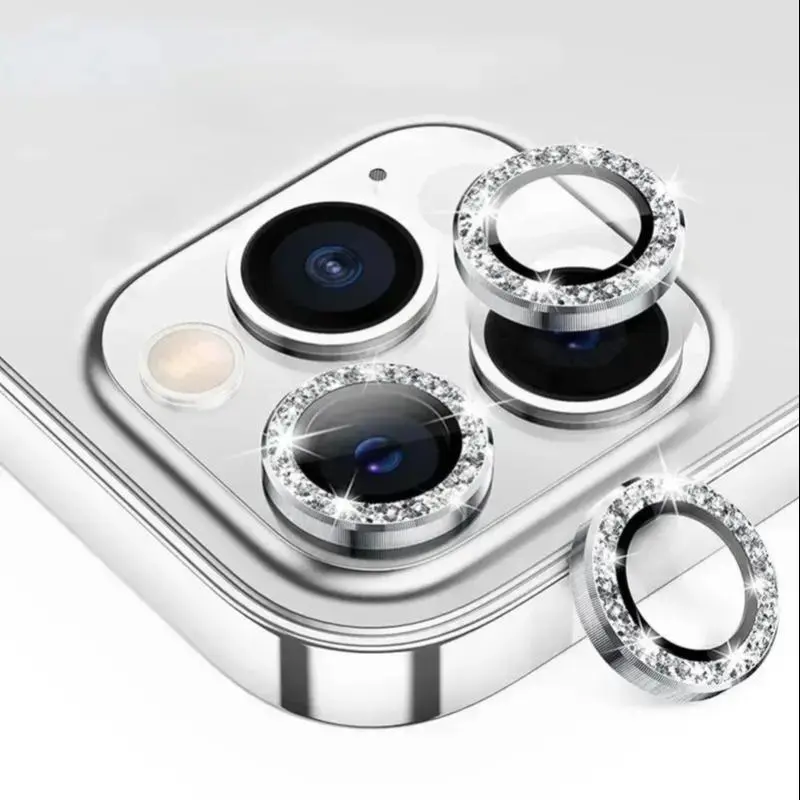 9H Tempered Glass Camera Lens Protective Film, 1 Count High Transparent Protector, Ring Protective Cover, Phone Accessories for iPhone 16/15/14/13/12/11 Pro Max Protection, Smartphone