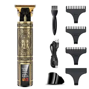 Professional Hair Clipper & Beard Trimmer Set - LCD Display Rechargeable Complete Barber Tool Kit with Accessories Ideal Gift for Dad Husband and Boyfriend