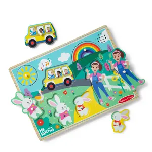Melissa & Doug Ms. Rachel Wooden Song Puzzle, 6 Piece Learning Toy Melissa & Doug Ms. Rachel Wooden Song Puzzle, 6 Piece Learning Toy