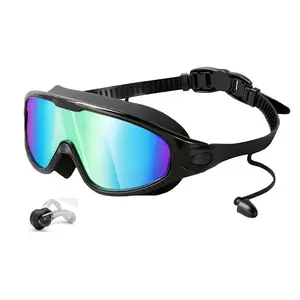 Anti-UV Swim Goggles for Men & Women, Leak-Proof Clear Vision with Ear&Nose Plug for Pool & Open Water