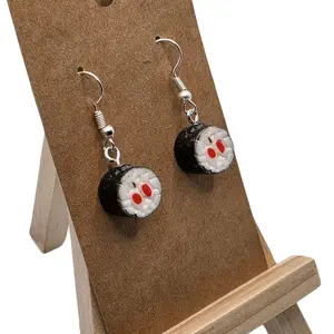 Realistic Sushi Earrings - Unique Design with Hooks for Whimsical Accessories