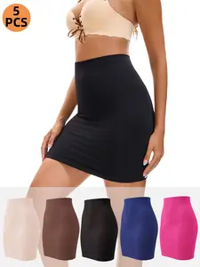 Women's Sexy Seamless High-Waisted Abdominal Control Underwear with Hip Lifting and Hip Wrapping,  Shorts, Body Shaping Slip, Shapewear, High Elasticity and Breathability, Suitable for Both Home and Outdoor Wear