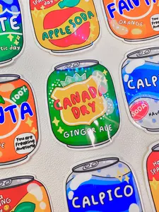 GingerAle Drink Sticker | Asian Drink Stickers, Cute Stickers, Fun Stickers, Food Stickers, Glossy Stickers| Weatherproof Glossy Sticker