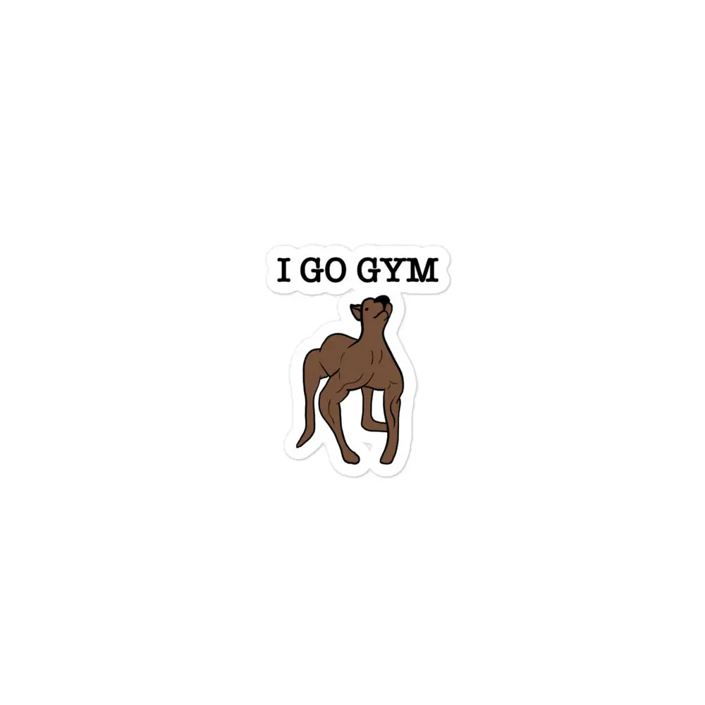 "I Go Gym" Sticker