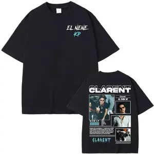CLARENT Aesthetic Classic Menswear Graphic T-Shirt - 100% Soft Cotton Oversized Hip Hop Short Sleeve Cargo Tee