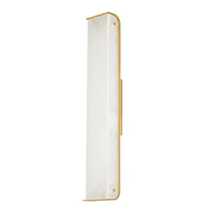 Hera Sconce - Large Alabaster Stone and Vintage Brass, Inspired by Grecian Architecture