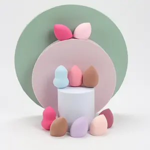 6/12/24/36/60 pcs Medium Beauty Sponges, Random Colors & Shapes, Foundation Makeup Sponge for Liquid, Cream and Powder, Latex-Free Blending Beauty Sponge for All Skin Types