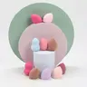 6/12/24/36/60 pcs Medium Beauty Sponges, Face Sponges, Random Colors & Shapes, Foundation Makeup Sponge for Liquid, Cream and Powder, Latex-Free Blending Beauty Sponge for All Skin Types