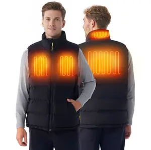 InoKraft Heated Vest for Men with Battery Pack, Lightweight Quilted Rechargeable Winter Heated Vest (Charger Not Included)