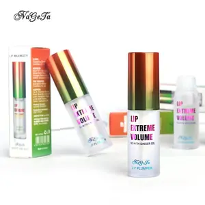 Lip Extreme Volume Plumper Oil Serum Instant Volumizing Essence for Hydrated Sexy Lips with Ginger & Mint Extracts