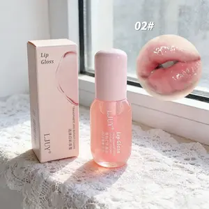 2Counts/Set LJUY Conditioning Lip Oil Balm - Shea Butter, Mint & Coconut Oil – Glow Reviver Plumping Lip Oil Soft, Nourished Lips