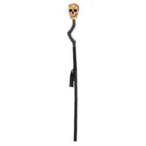 Gold Voodoo Skull Staff