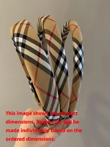 Classic Plaid Hair Accessory, Thick Sponge Headband, European Style Gingham Fabric, Daily Use Scarf & Hair Tie, Fall/winter Fashion
