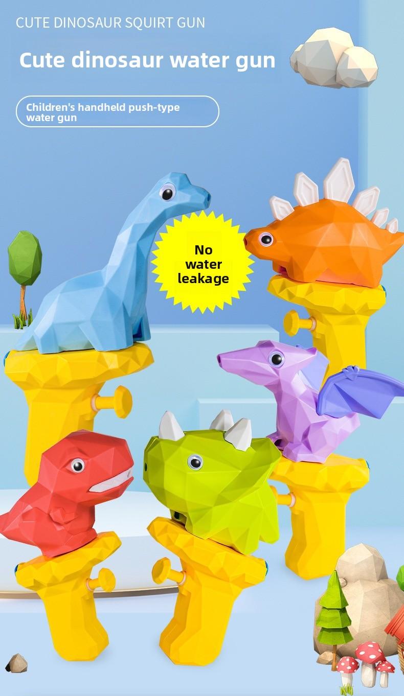 Cute Dinosaur Water Gun, Low-Poly Dinosaur Shape, Easy to Operate, Perfect for Summer Outdoor Play, Family Activities & Friend Gatherings
