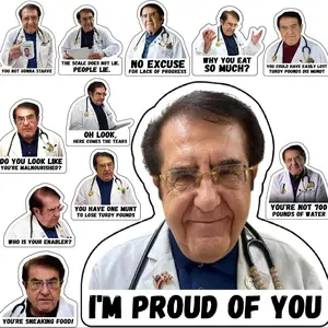 Dr Now Magnetic Refrigerator Magnets Set, Fun Dr. Nowzaradan Quotes, Strong 7.62cm X 7.62cm Fridge Accessories, Home Decor, Refrigerator Decorating Magnet, 12 Pieces