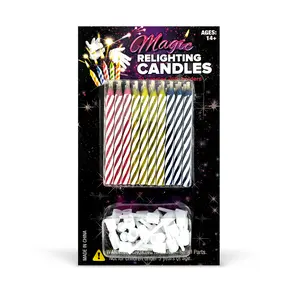 Laughing Smith Magic Relighting Candles - (30 pk) - Trick Happy Birthday Party Decorations for Cakes - Prank Celebration Candle - for Kids & Fun-Loving Adults