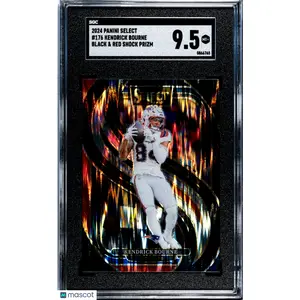 2024 Panini Select Kendrick Bourne #176 Black & Red Shock Prizm SGC 9.5