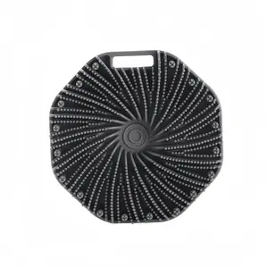 Body Scrubber, Antimicrobial Silicone Body Scrubber, Exfoliating for Sensitive Skin, Bath & Shower Body Brush, Shower AccessoriesGrey Resin Neck and Back Shower Accessories contour face