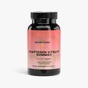 Adaptogen Vitality Gummies – Multi-Ingredient Supplement with Focus Support, Immune Boosting Benefits and Shiitake Infusion, Focus Vitamins Supplements, Immune Vitamins Supplements