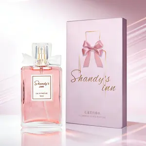 50ML Women's Perfume, Long-Lasting Fresh Rose Scent, Elegant Ladies' Fragrance Gift, Trendy Party and Daily Use, Portable and Happy Mood, Floral Scents Perfume