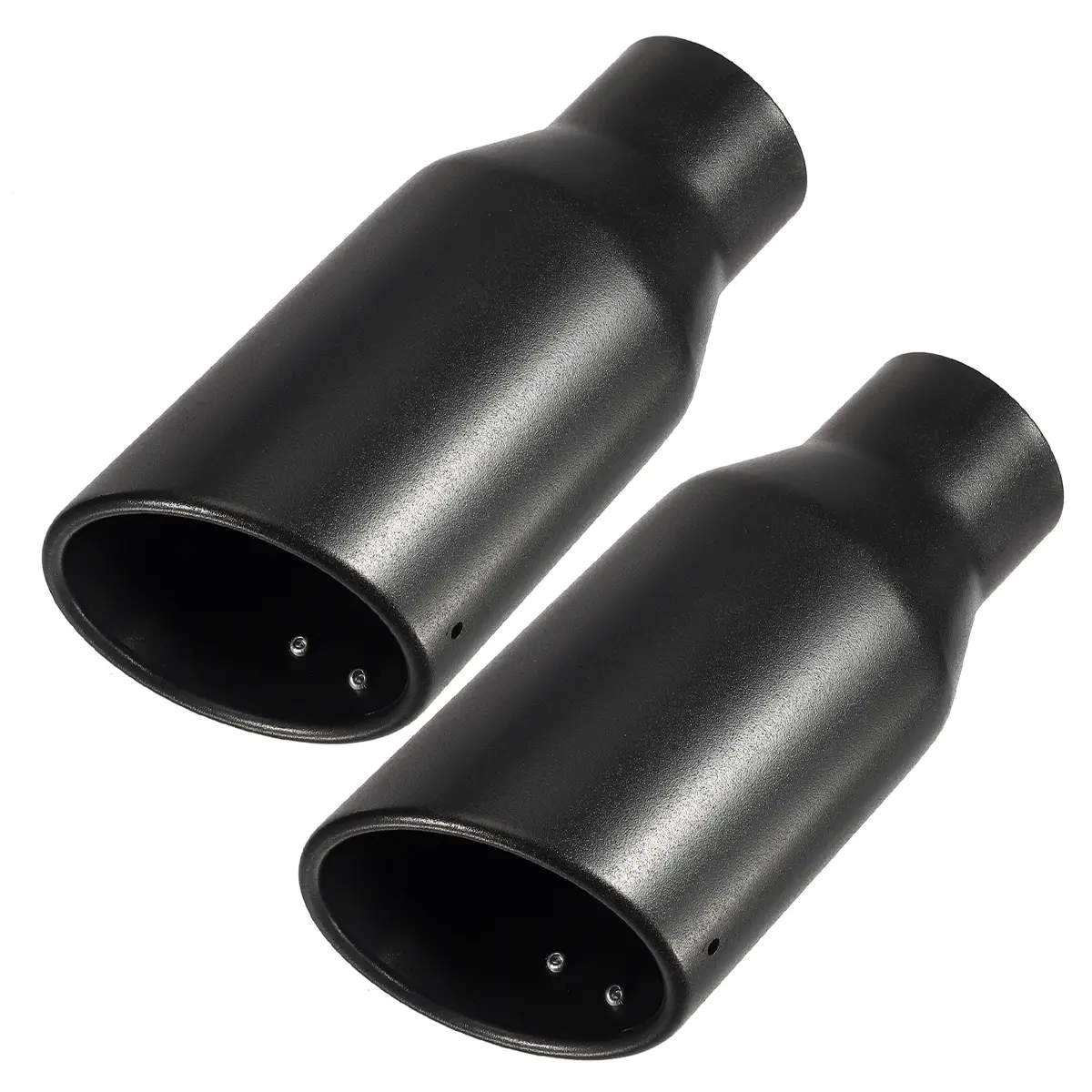 Upower 2.5 inch Inlet 4 inch Outlet Exhaust Tip 2.5" to 4" Exhaust Tailpipe Tips 9" Long Black Weld on