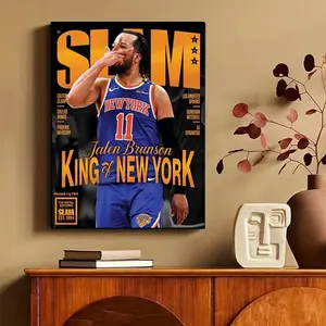 Jalen Brunson New York Knicks King Of New York  Wall Art Poster HD Print Unframed Aesthetic Room Home House Modern Wall Decor Trendy Gift.